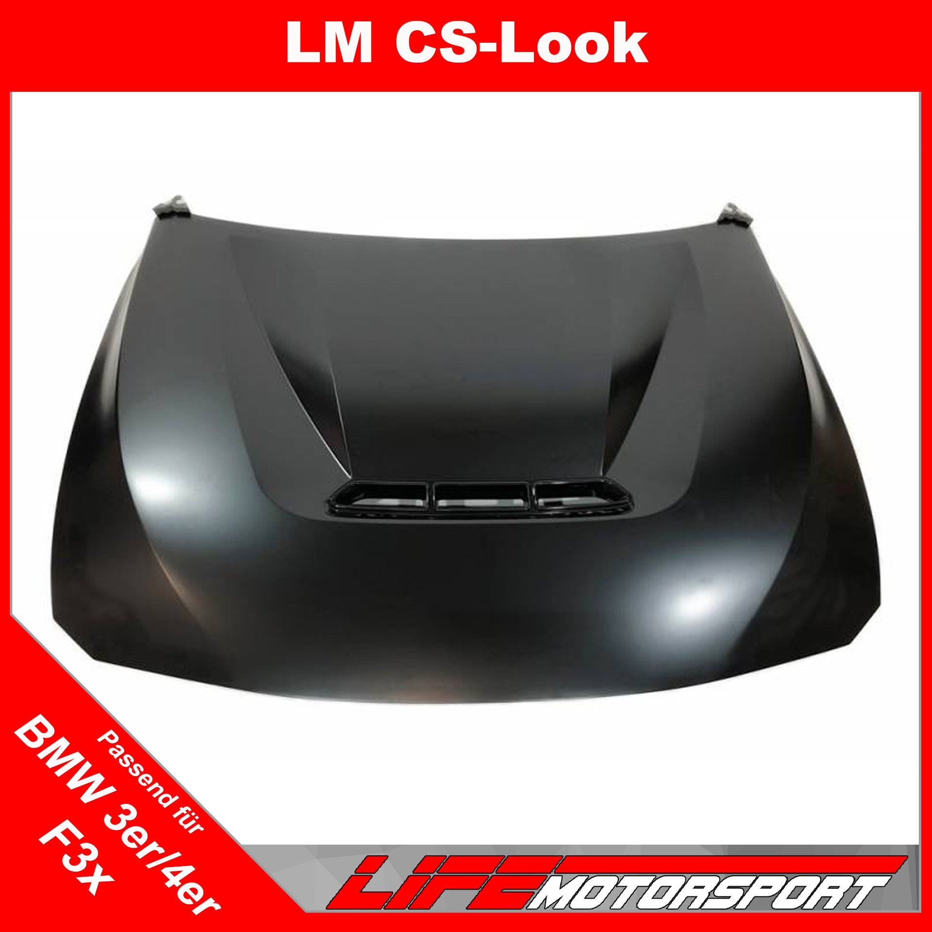 Sportmotorhaube CS - Design für BMW 3er und 4er F30, F31, F32, F36