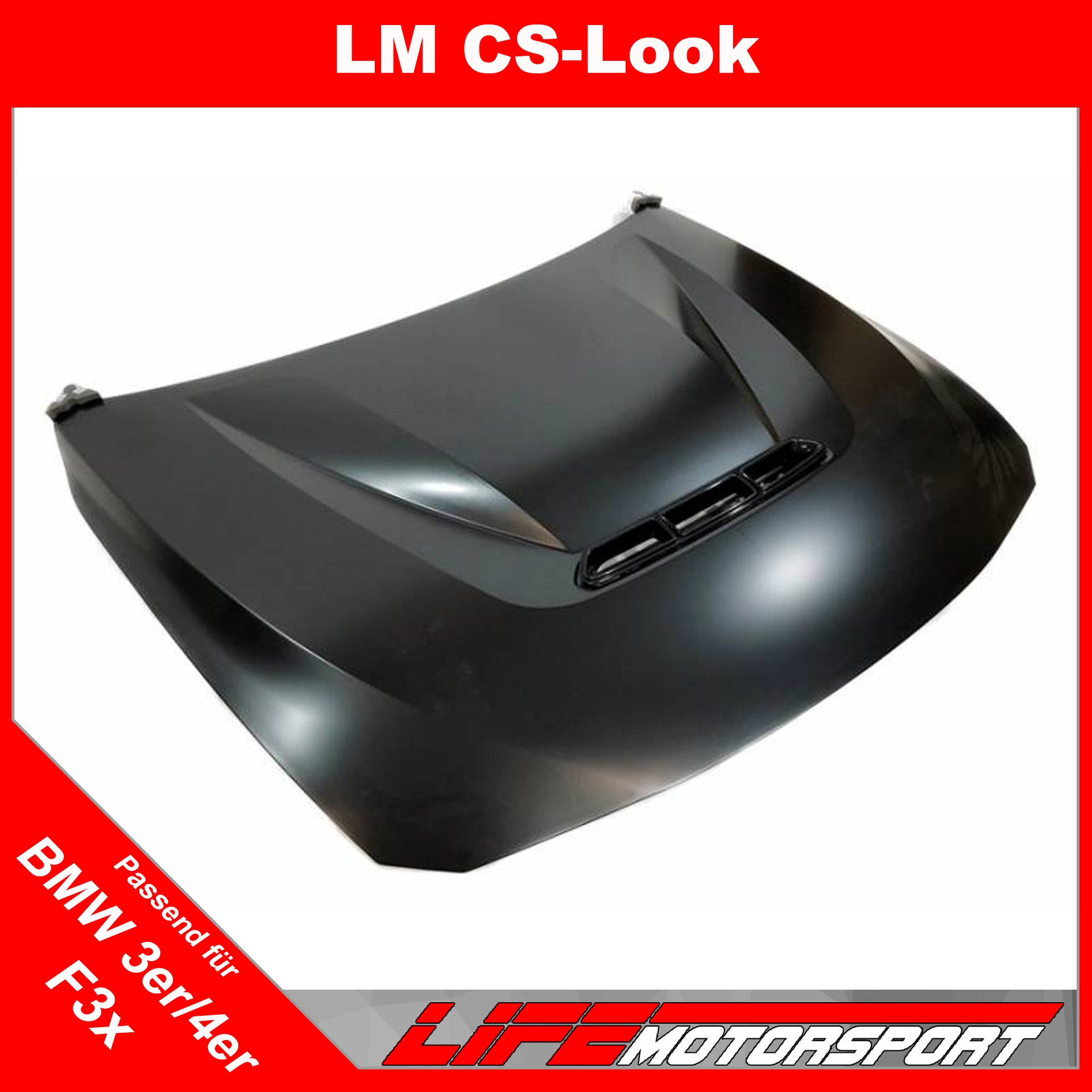 Sportmotorhaube CS - Design für BMW 3er und 4er F30, F31, F32, F36