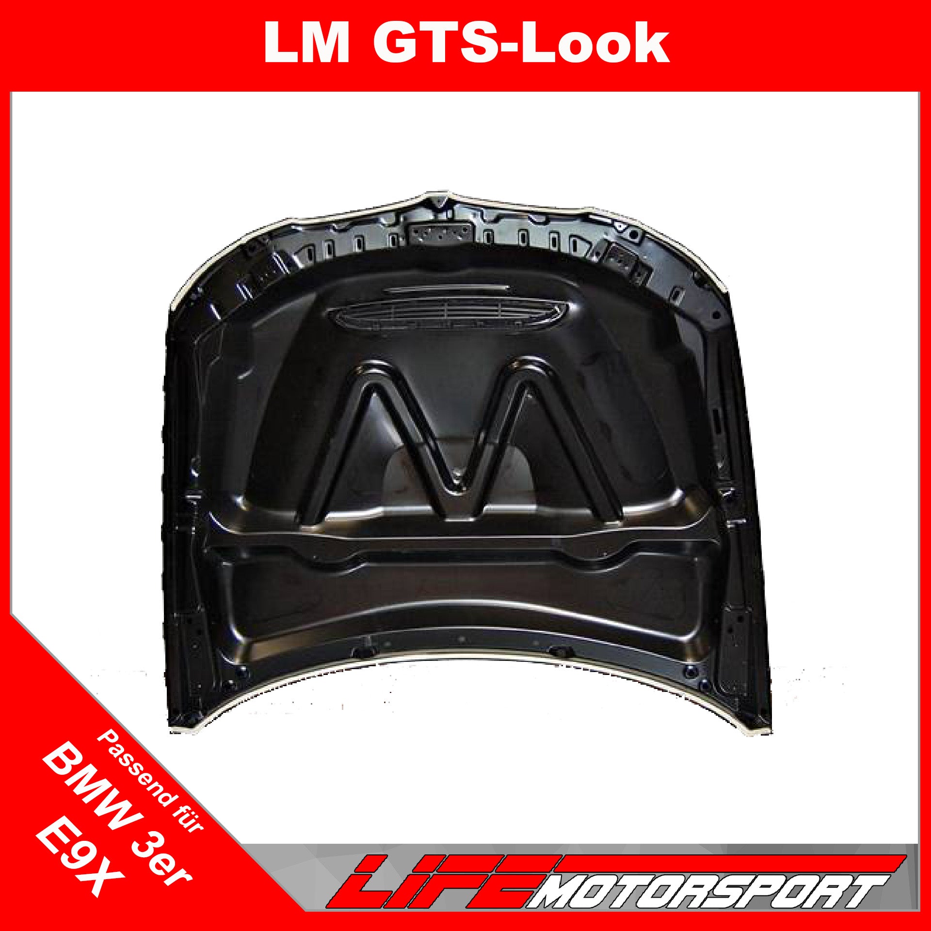 Sportmotorhaube GTS - Design für BMW 3er (E90, E91 LCI)